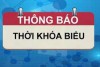 THỜI KHOÁ BIỂU TUẦN 22